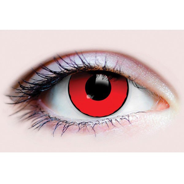 Primal Blood Eyes Red Coloured Halloween Costume Contact - Everything Party