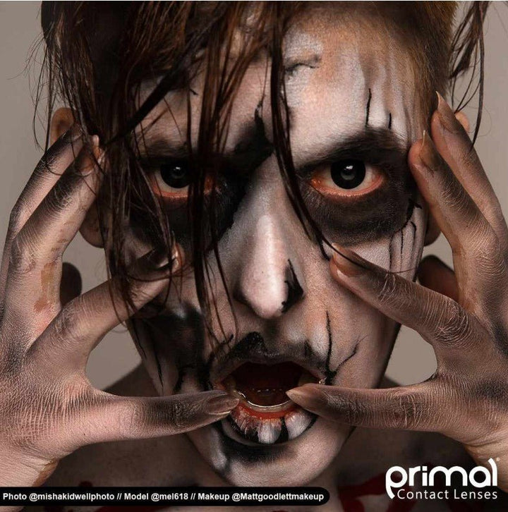 Primal Possessed Black Coloured Halloween Costume Contact - Everything Party