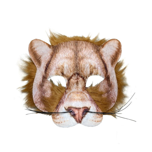 Printed Lion Mask with Hair - Everything Party