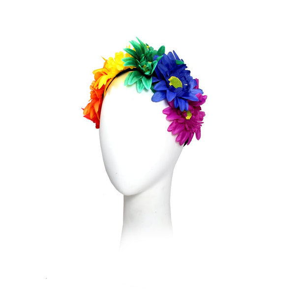 Rainbow Daisy Flower Headband - Everything Party