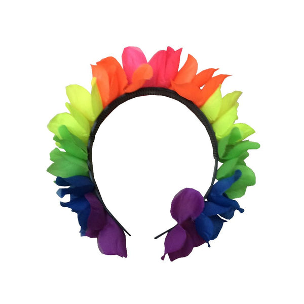 Rainbow Flower Headband - Everything Party