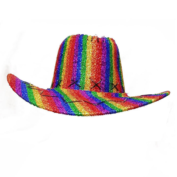 Rainbow Glitter Cowboy/Cowgirl Hat - Everything Party
