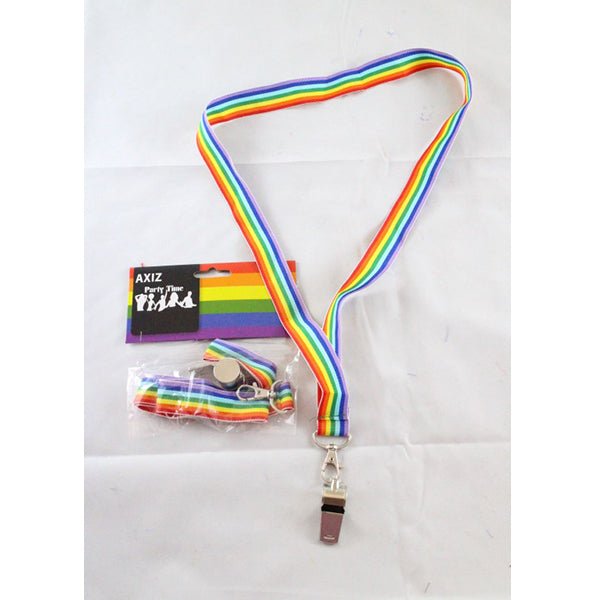 Rainbow Lanyard with Whistle - Everything Party