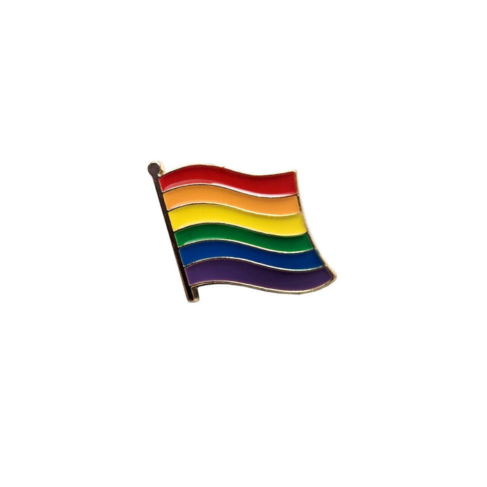 Rainbow Metal Flag Badge - Everything Party