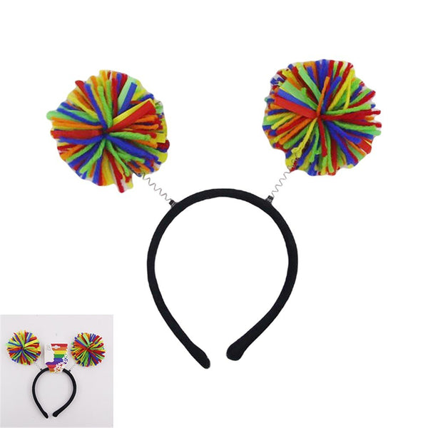 Rainbow Pom Pom Headband - Everything Party