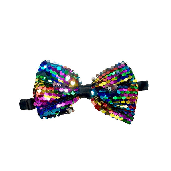 Rainbow Sequin Bowtie - Everything Party