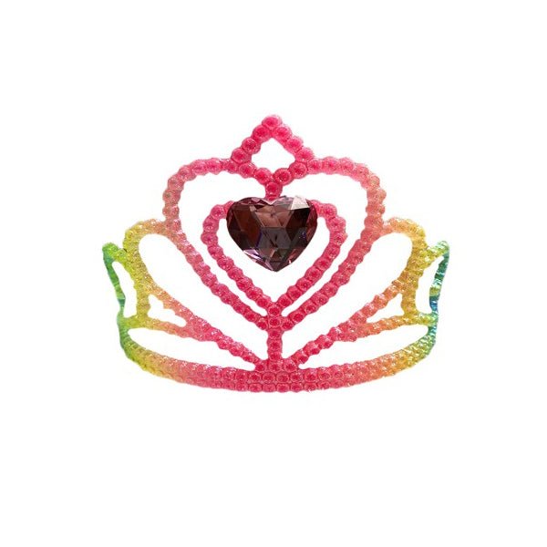 Rainbow Tiara with Pink Heart - Everything Party