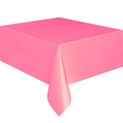 Rectangle Plastic Tablecover - Hot Pink - Everything Party