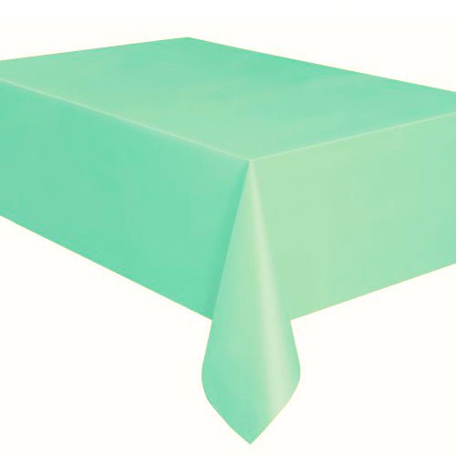 Rectangle Plastic Tablecover - Mint - Everything Party