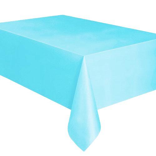 Rectangle Plastic Tablecover - Power Blue - Everything Party
