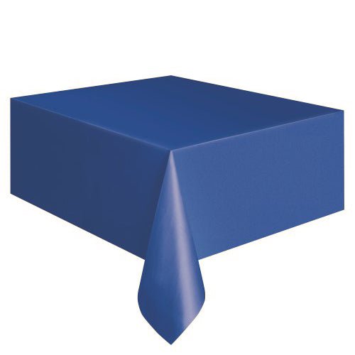 Rectangle Plastic Tablecover - Royal Blue - Everything Party