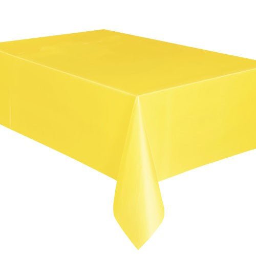 Rectangle Plastic Tablecover - Soft Yellow - Everything Party