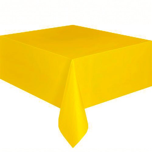 Rectangle Plastic Tablecover - Sunflower Yellow - Everything Party