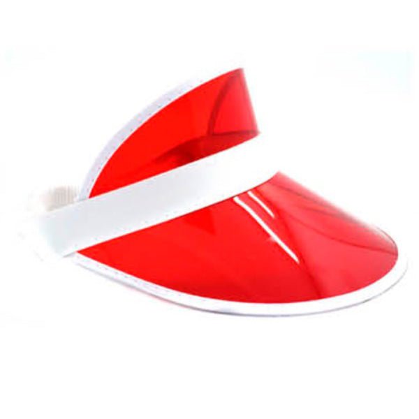 Red Perspex Visor - Everything Party