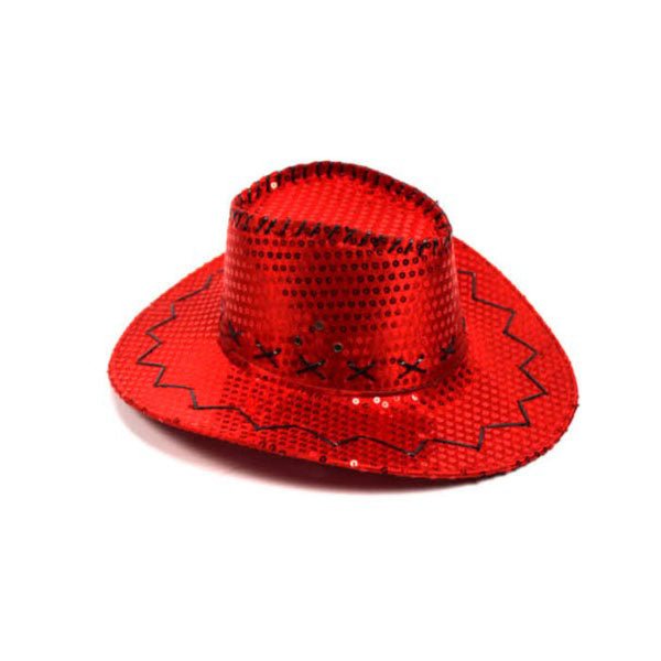 Red Sequin Cowboy/Cowgirl Hat - Everything Party