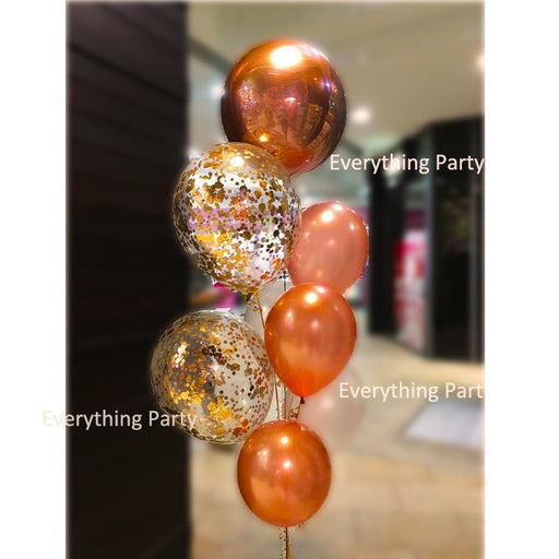 Rose Gold Helium Balloon Bouquet - Everything Party