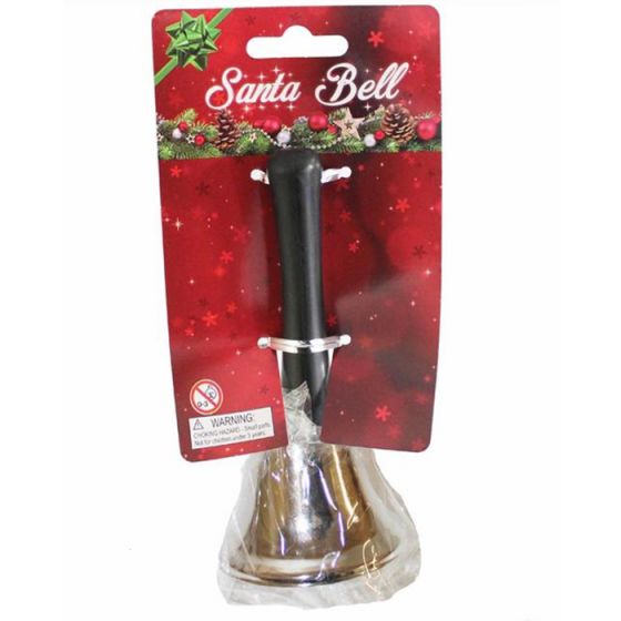 Santa Claus Christmas Gold Bell Prop - Everything Party