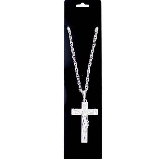 Silver Metal Cross Sign Necklace - Everything Party