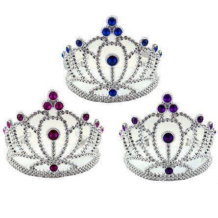 Silver Tiara with Gems - Everything Party