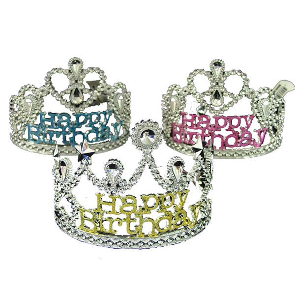 Silver Tiara with Happy Birthday - Everything Party