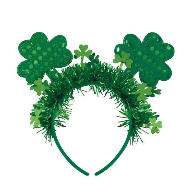 St Patrick's Day Green Shamrock Bopper Headband - Everything Party