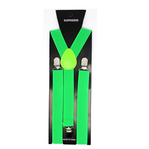 Suspenders - Lime Green - Everything Party