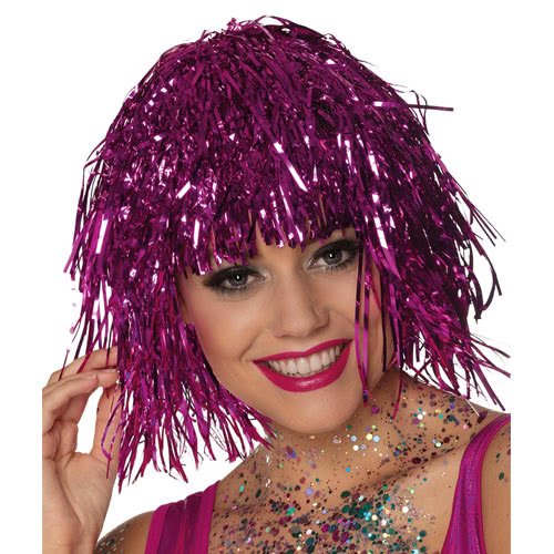 Tinsel Wig - Purple - Everything Party