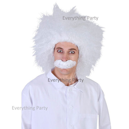 Tomfoolery Deluxe Emmett White Wig with Mo - Everything Party