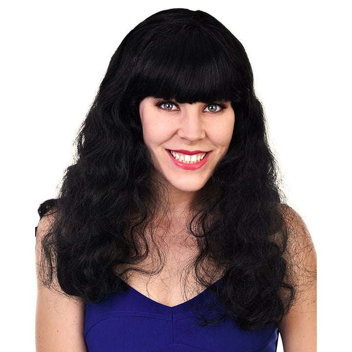 Tomfoolery Deluxe Isabella Long Black Wig - Everything Party