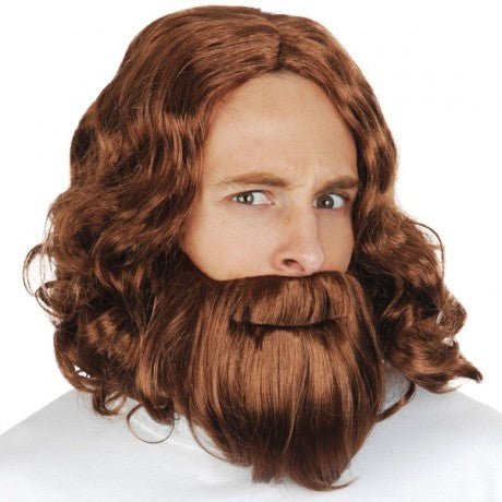 Tomfoolery Deluxe Jesus Wig & Beard - Everything Party