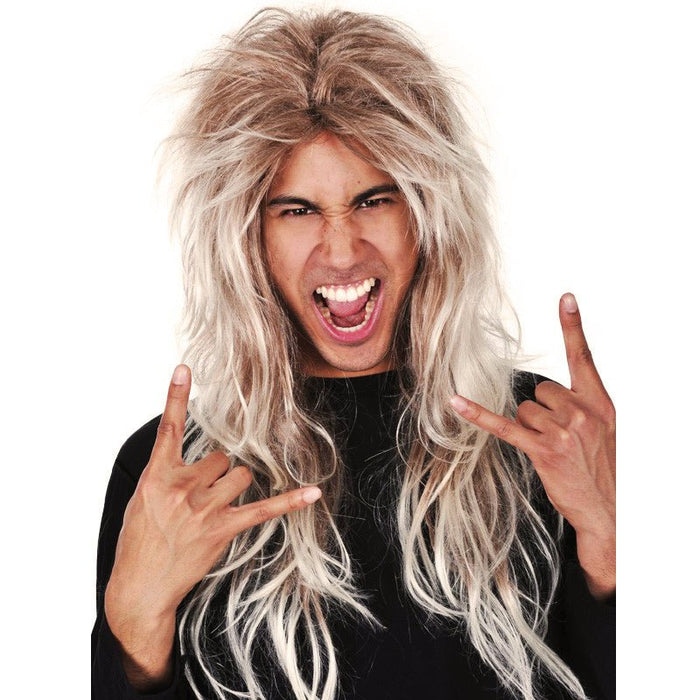 Tomfoolery Deluxe Tommy Long Rocker Blonde Wig - Everything Party