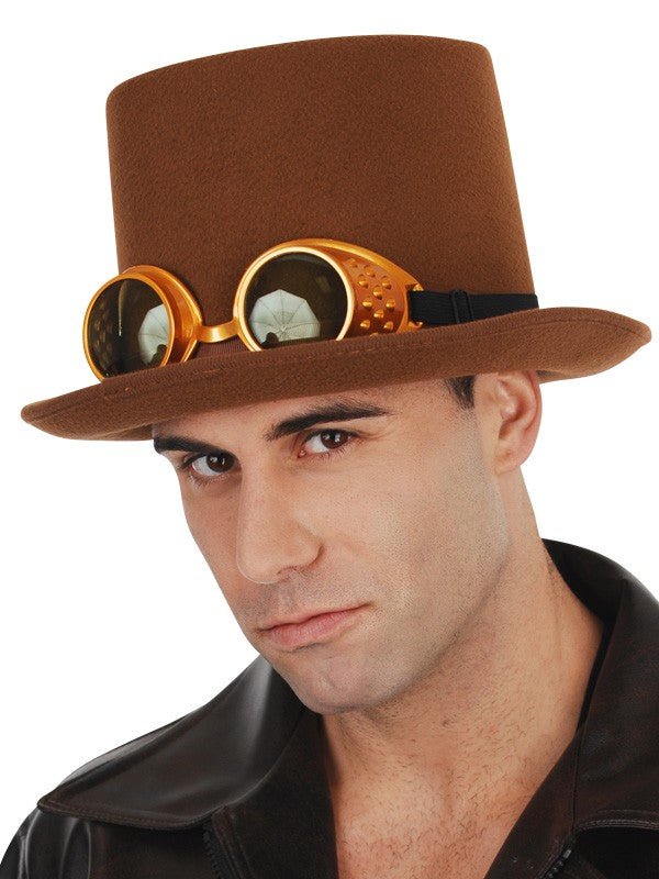 Top Hat with Steampunk Goggles - Everything Party