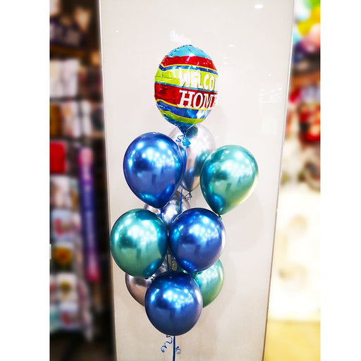 Welcome Home Chrome Latex Helium Balloon Bouquet - Everything Party