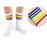 White Socks with Rainbow Stripe - Everything Party