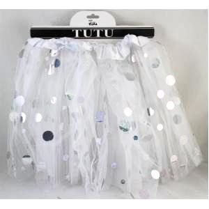 White Tutu with Spotted Tulle - Everything Party