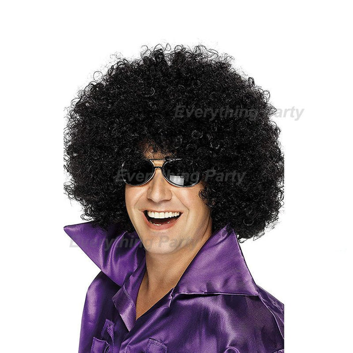 Wig - Black Afro Wig - Everything Party