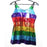 Women Rainbow Carinival Sequin Singlet - Everything Party