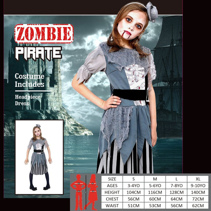 Zombie Pirate Girl Costume - Everything Party